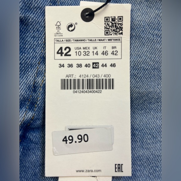 Zara The 80’s High Waist Skinny Jeans R109 - Picture 4 of 9